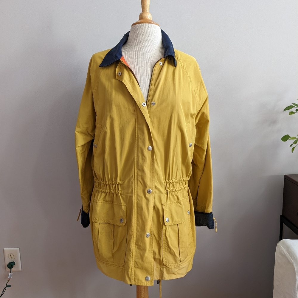 Banana Republic Classic Yellow Rain Jacket Small